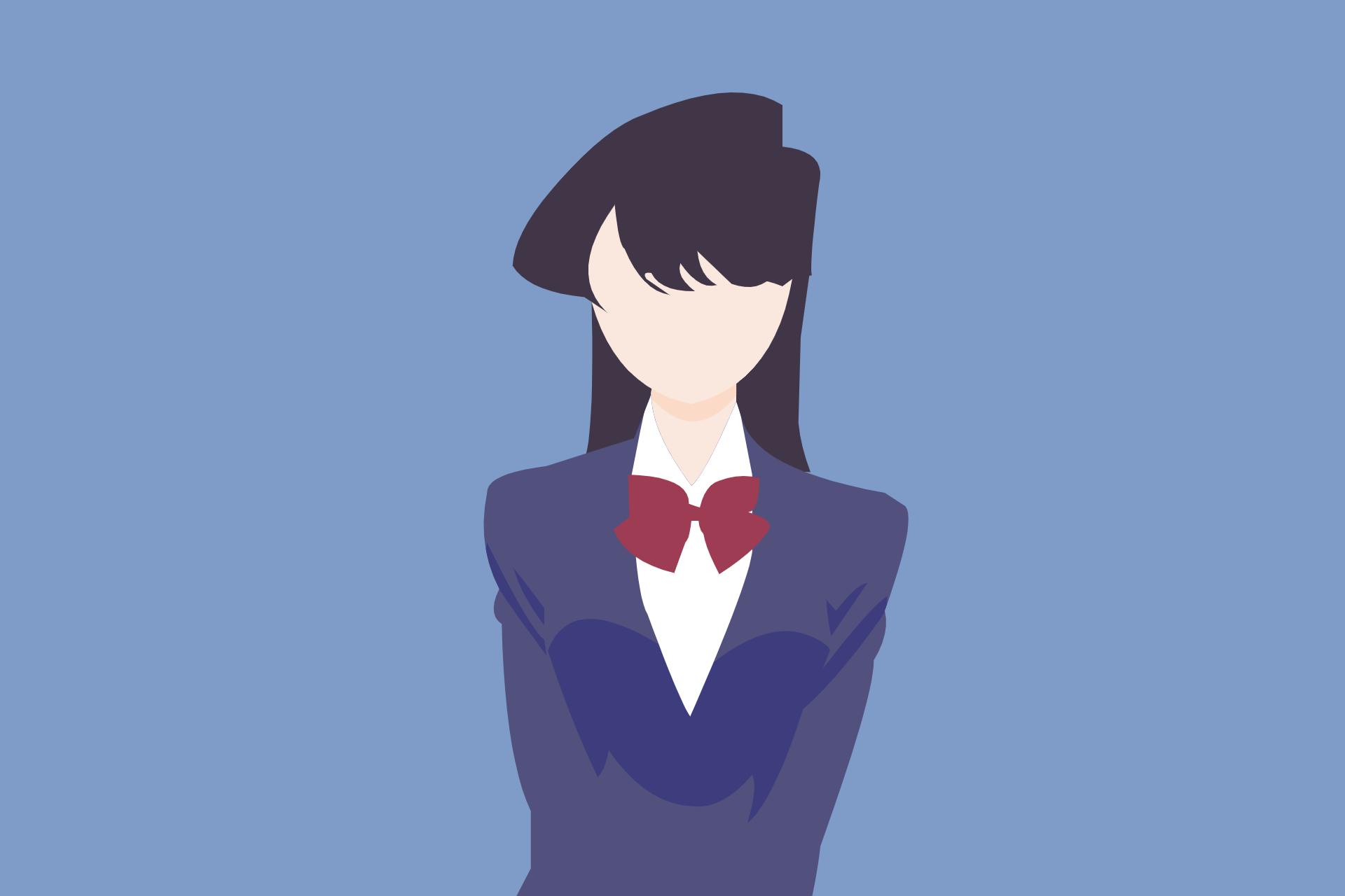 Download Komi Shouko Anime Komi Can't Communicate HD Wallpaper by Rainfog Muzaba