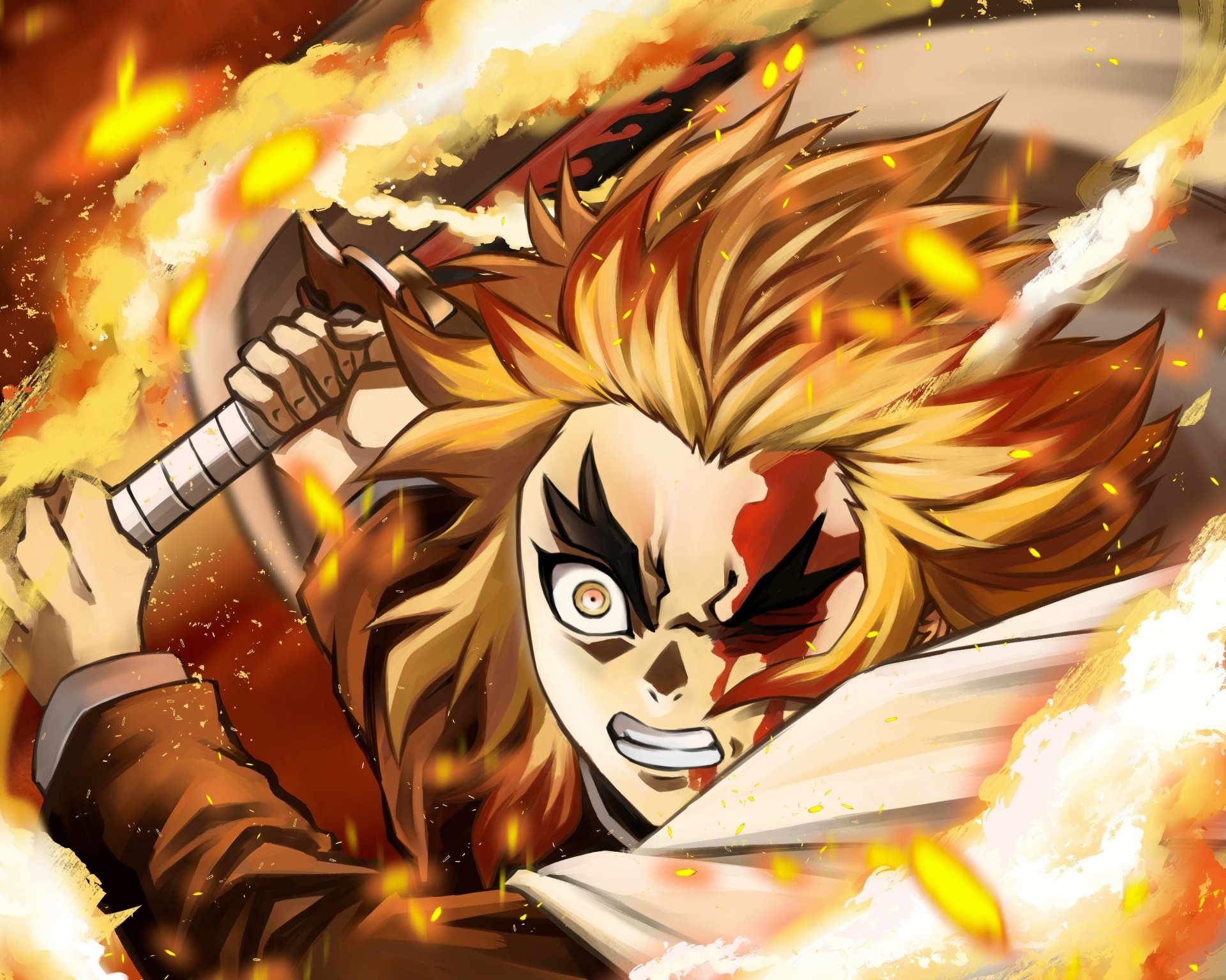 Download Kyojuro Rengoku Anime Demon Slayer: Kimetsu No Yaiba HD ...