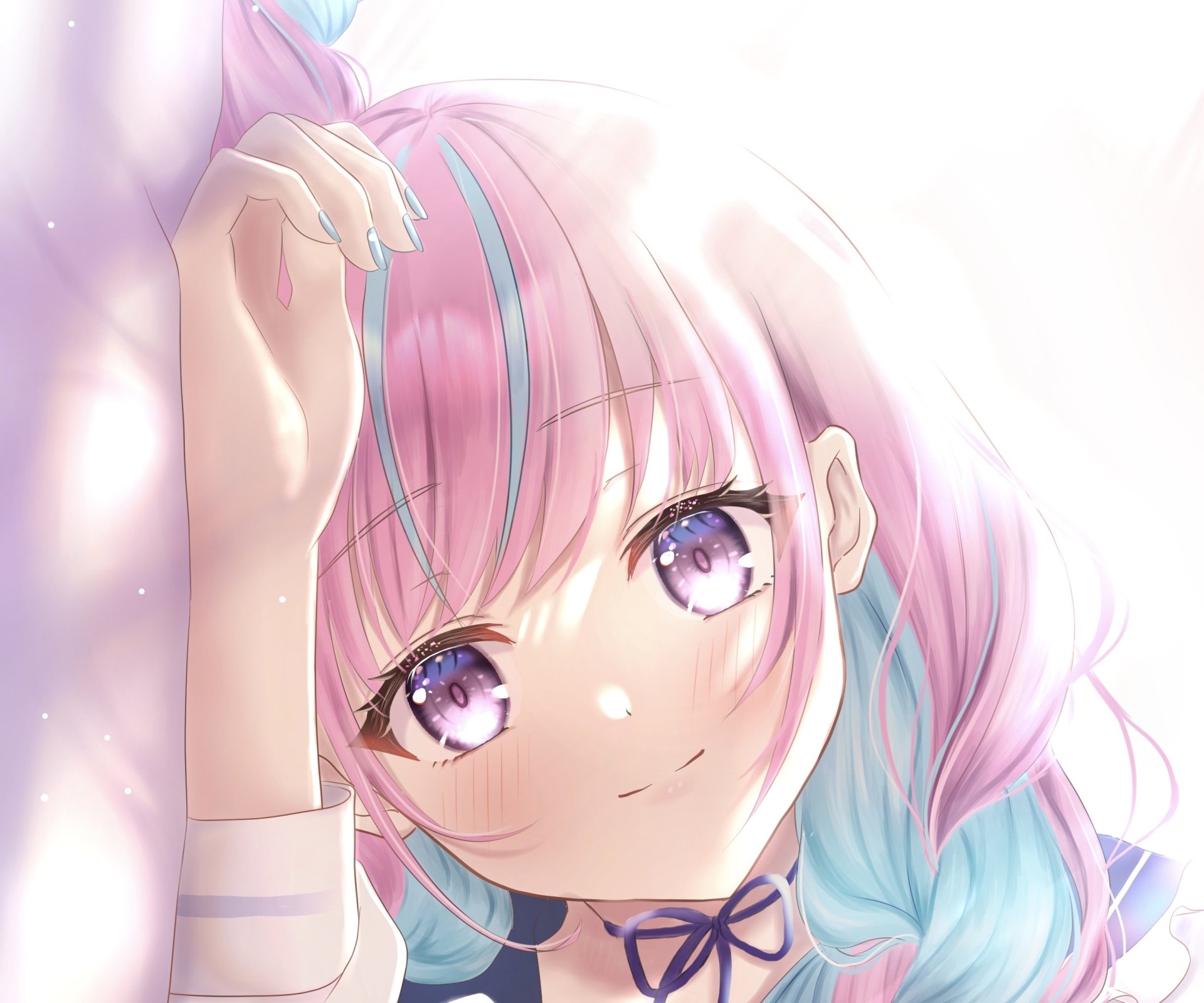 Download Hololive Minato Aqua Anime Virtual Youtuber HD Wallpaper