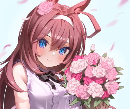 Mihono Bourbon Anime Uma Musume: Pretty Derby HD Desktop Wallpaper | Background Image