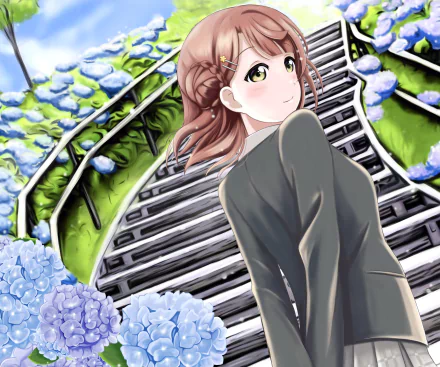 Ayumu Uehara Anime Love Live! Nijigasaki High School Idol Club HD Desktop Wallpaper | Background Image