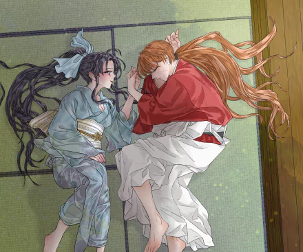 Kaoru Kamiya Kenshin Himura Anime Rurouni Kenshin HD Desktop Wallpaper | Background Image