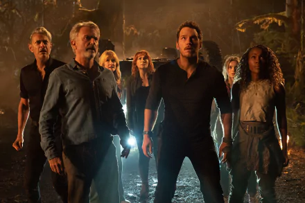 Sam Neill Chris Pratt movie Jurassic World: Dominion HD Desktop Wallpaper | Background Image
