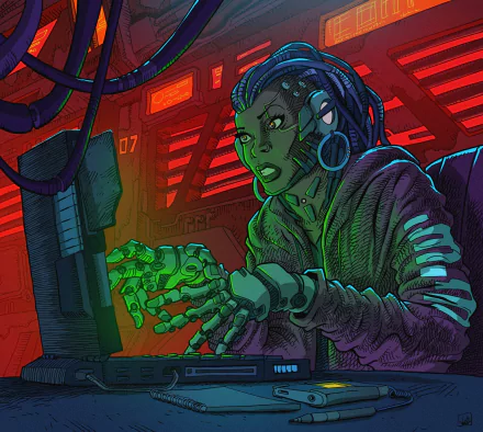 Sci Fi cyborg HD Desktop Wallpaper | Background Image