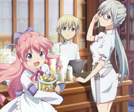 Eléonore Bonnefoi Charlotte Soller Falma de Médicis Anime Parallel World Pharmacy HD Desktop Wallpaper | Background Image