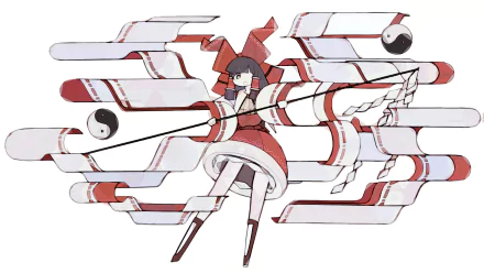 Reimu Hakurei Anime Touhou HD Desktop Wallpaper | Background Image