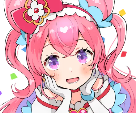 Nagomi Yui Cure Precious Anime Delicious Party Precure HD Desktop Wallpaper | Background Image