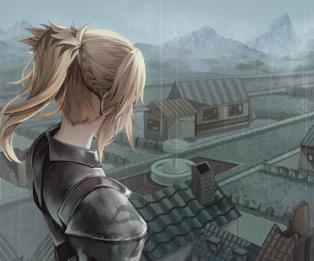 Red Saber Anime Fate/Grand Order HD Desktop Wallpaper | Background Image