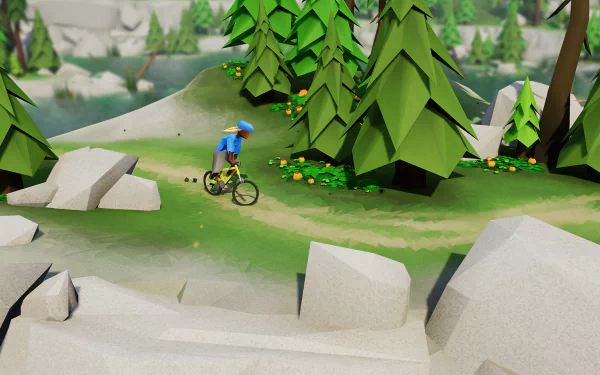 video game Lonely Mountains: Downhill HD Desktop Wallpaper | Background Image