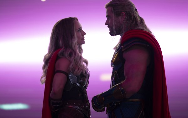 Movie Thor: Love and Thunder Thor Chris Hemsworth Lady Thor Natalie Portman Jane Foster HD Wallpaper | Background Image