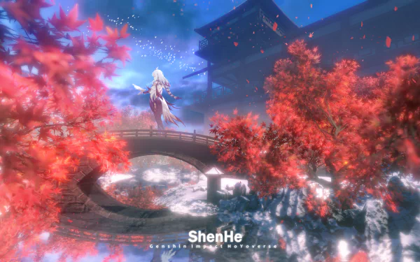 Shenhe (Genshin Impact) video game Genshin Impact HD Desktop Wallpaper | Background Image