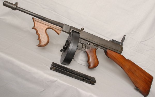 Weapons Thompson Submachine Gun HD Wallpaper | Background Image