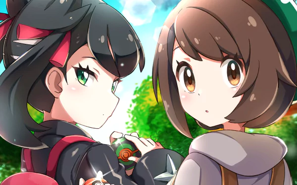 Gloria (Pokémon) Marnie (Pokémon) video game Pokémon: Sword and Shield HD Desktop Wallpaper | Background Image