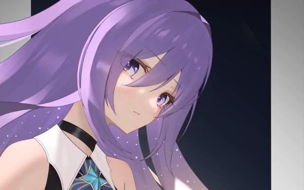 hololive Moona Hoshinova Anime Virtual Youtuber HD Desktop Wallpaper | Background Image