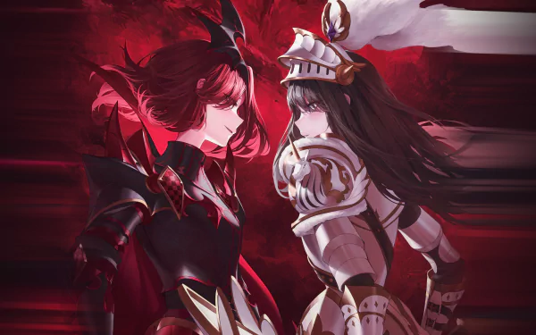  Red Knight facing White Knight