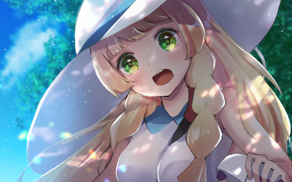 Lillie (Pokemon) video game Pokémon: Sun and Moon HD Desktop Wallpaper | Background Image