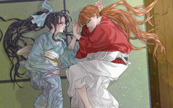 Kaoru Kamiya Kenshin Himura Anime Rurouni Kenshin HD Desktop Wallpaper | Background Image