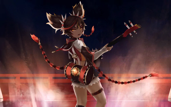 Xinyan (Genshin Impact) video game Genshin Impact HD Desktop Wallpaper | Background Image