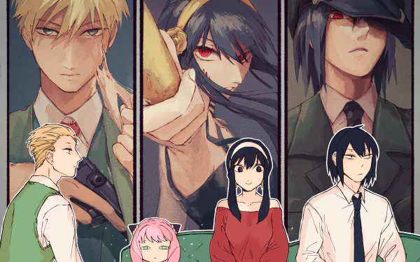 Yuri Briar Anya Forger Yor Forger Anime Spy x Family HD Desktop Wallpaper | Background Image