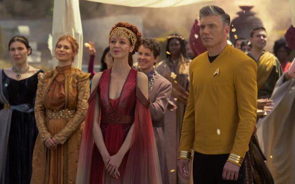 Christopher Pike Anson Mount TV Show Star Trek: Strange New Worlds HD Desktop Wallpaper | Background Image