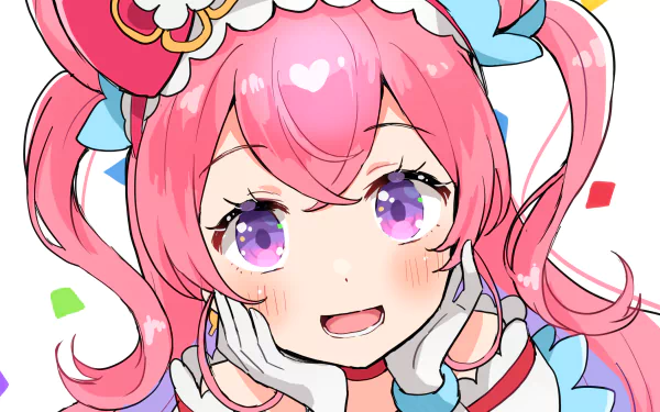 Nagomi Yui Cure Precious Anime Delicious Party Precure HD Desktop Wallpaper | Background Image