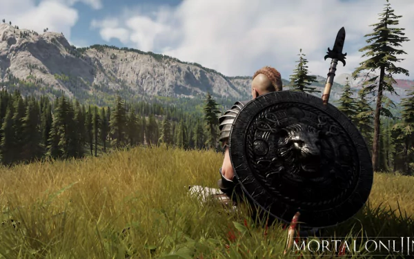 Mortal Online 2 Warrior with Shield and Spear HD Wallpaper