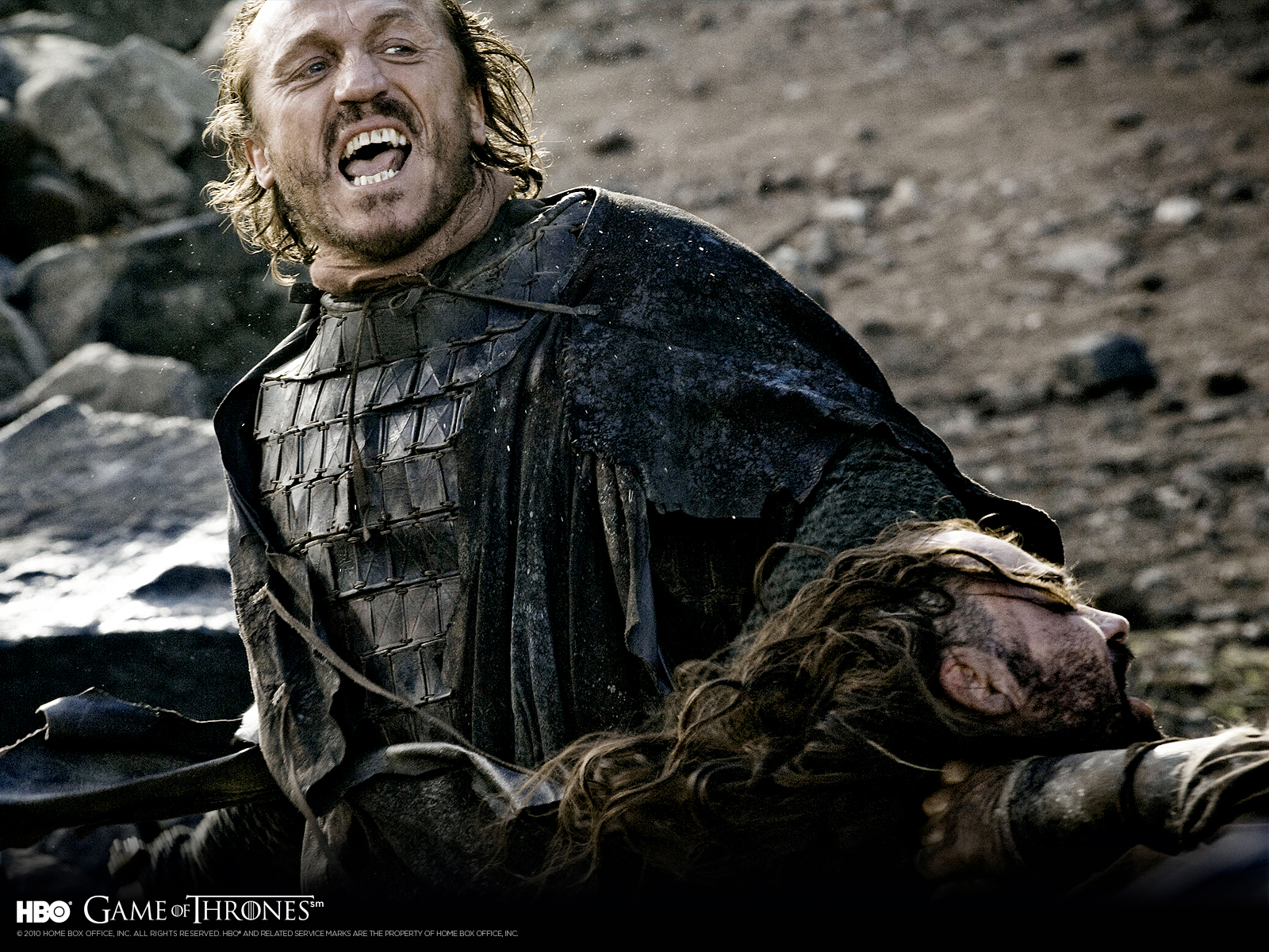 Jerome Flynn as Bronn in Game of Thrones desktop wallpaper.