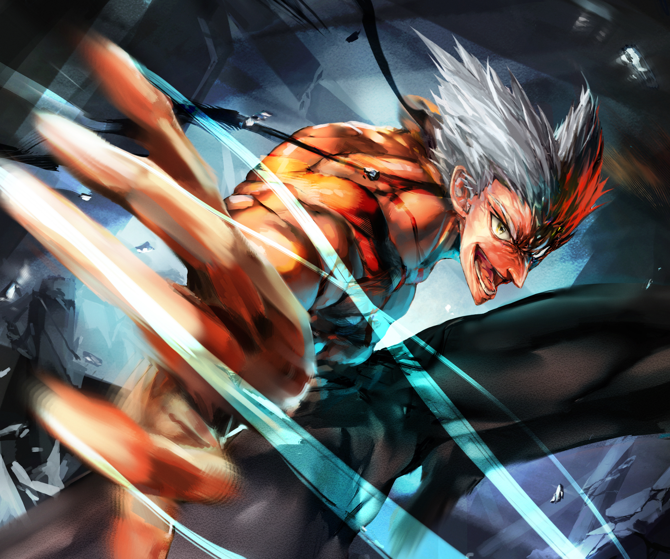 Garou One Punch Man 4K iPhone Wallpapers Free Download