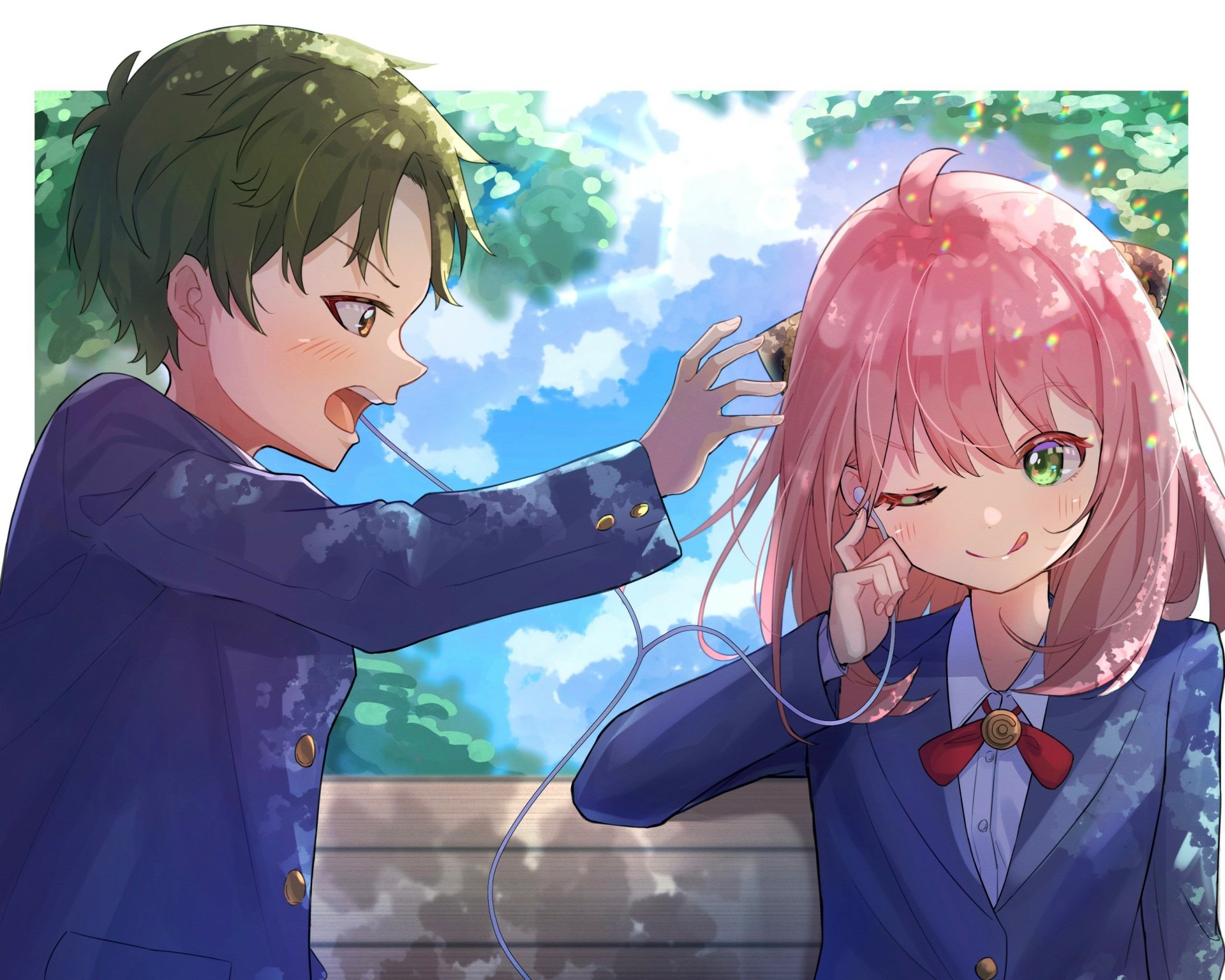 Download Anya Forger Damian Desmond Anime Spy X Family HD Wallpaper by SHUN