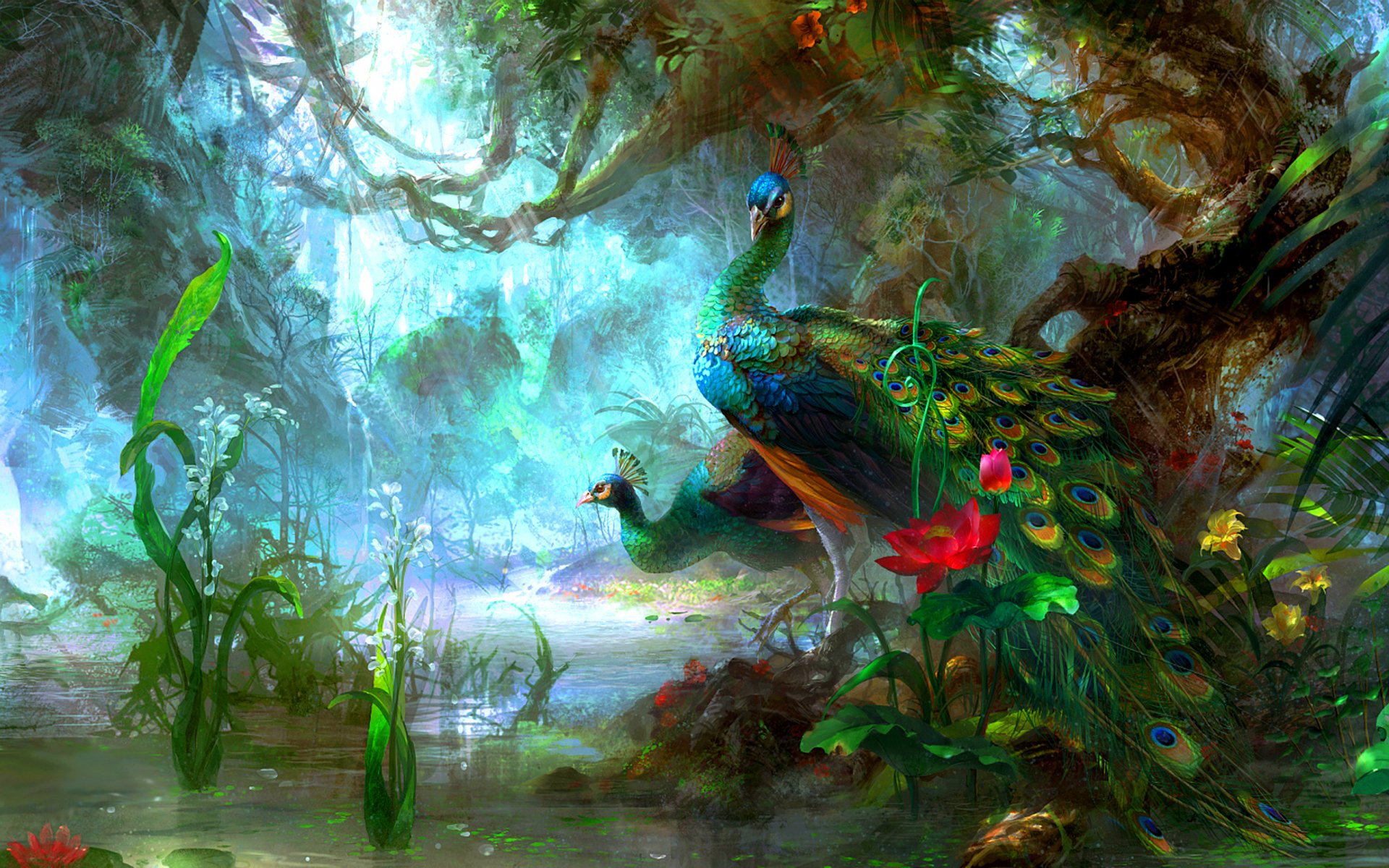 147 Peacock HD Wallpapers | Background Images - Wallpaper Abyss
