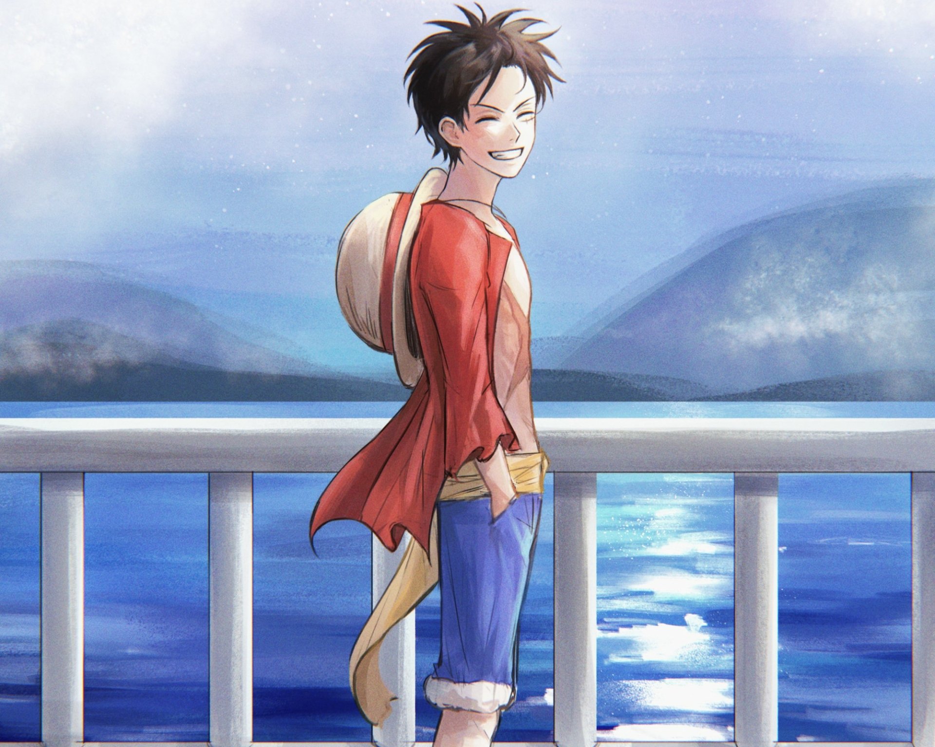 Download Monkey D. Luffy Anime One Piece HD Wallpaper by Bin