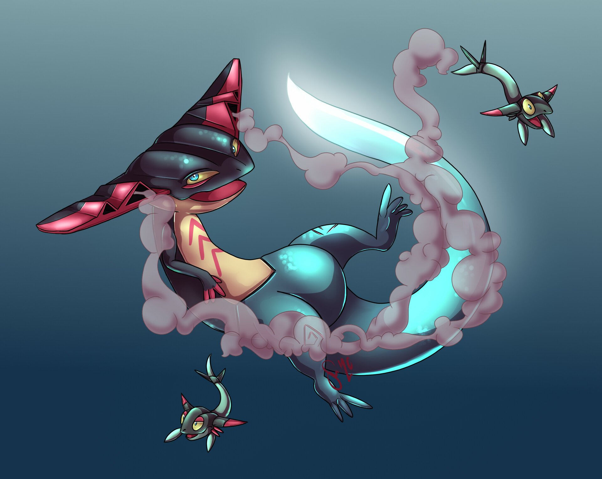 Download Dragapult (Pokémon) Video Game Pokémon: Sword And Shield HD Wallpaper by Sloane Soper