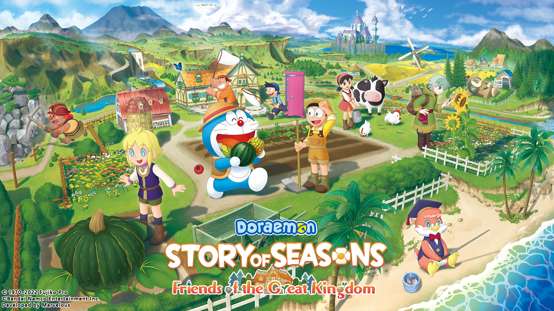 Download Video Game Doraemon Story Of Seasons: Friends Of The Great Kingdom HD Wallpaper