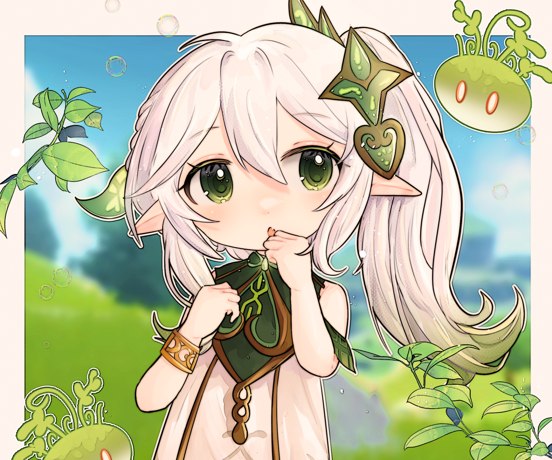 Download Lesser Lord Kusanali Video Game Genshin Impact HD Wallpaper by 电波莓莓