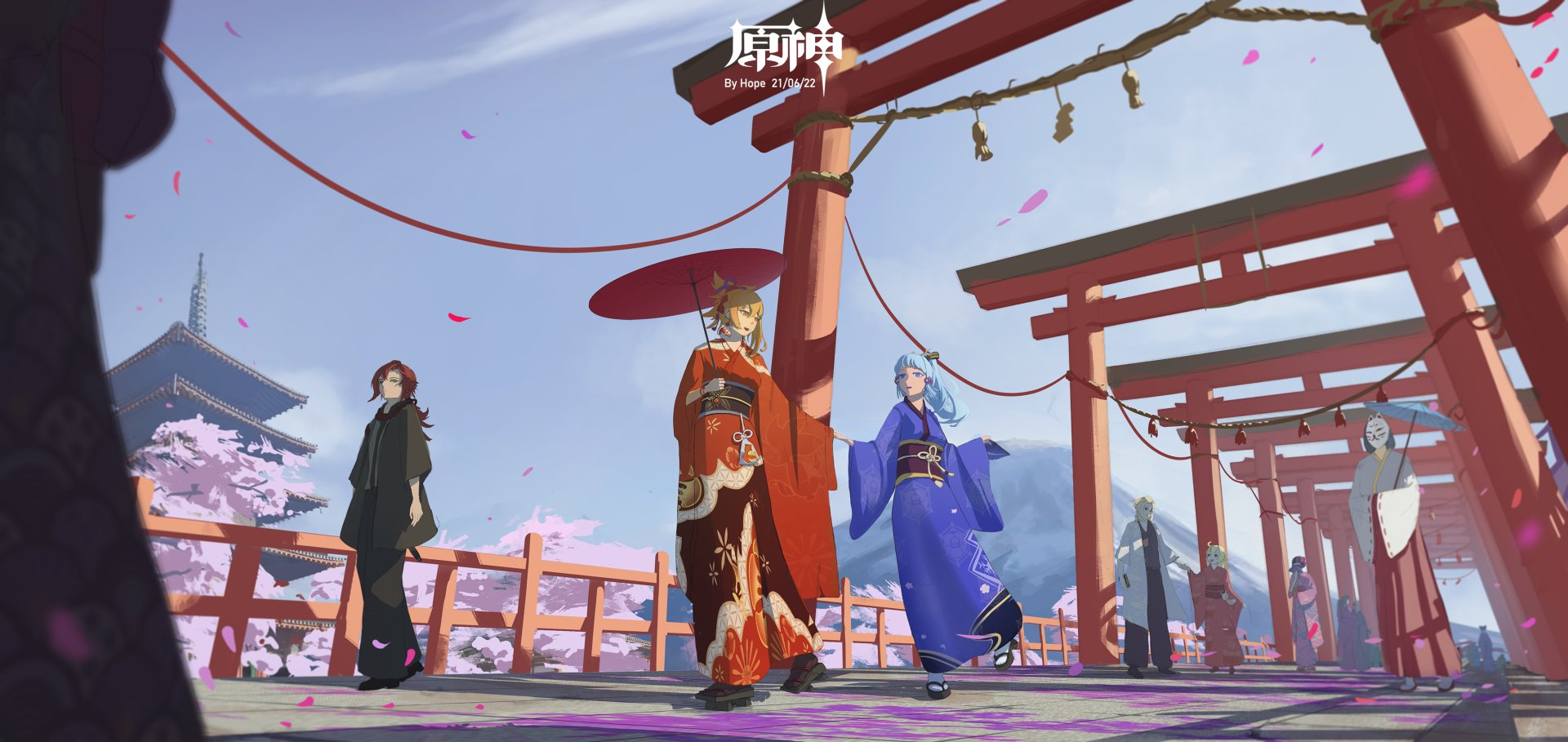 Download Yoimiya (Genshin Impact) Kamisato Ayaka (Genshin Impact) Video Game Genshin Impact HD Wallpaper by Hope