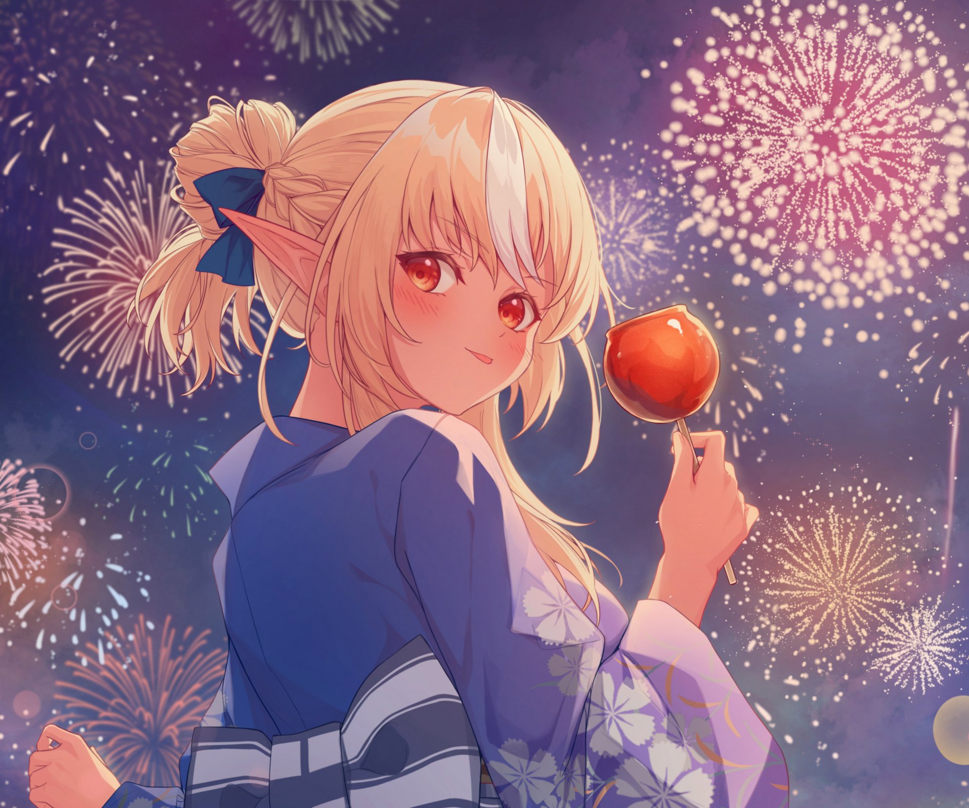 Download Hololive Shiranui Flare Anime Virtual Youtuber HD Wallpaper