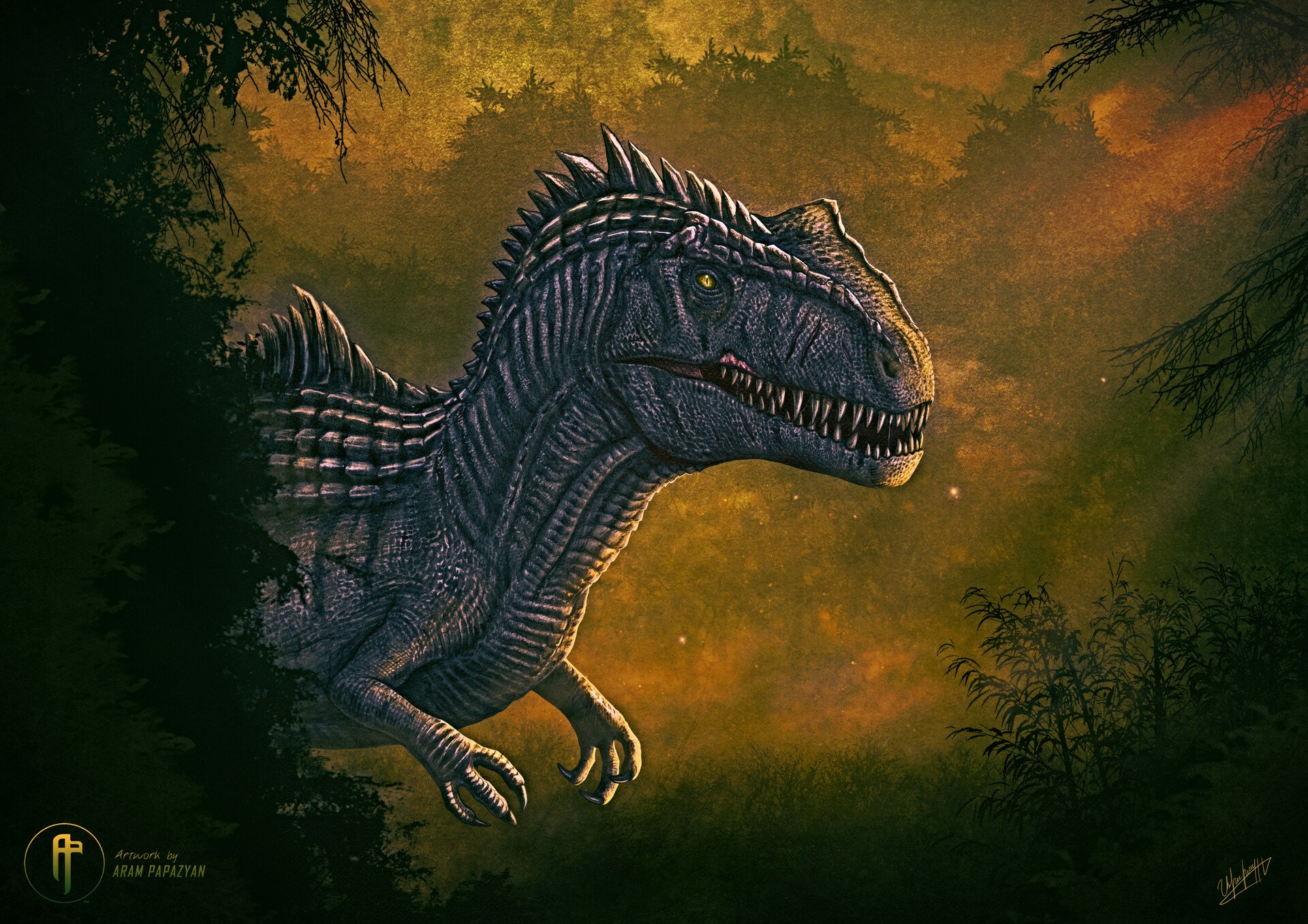 Jurassic World Dominion Giganotosaurus Biosyn Outpost Poster  Offici   Fathead
