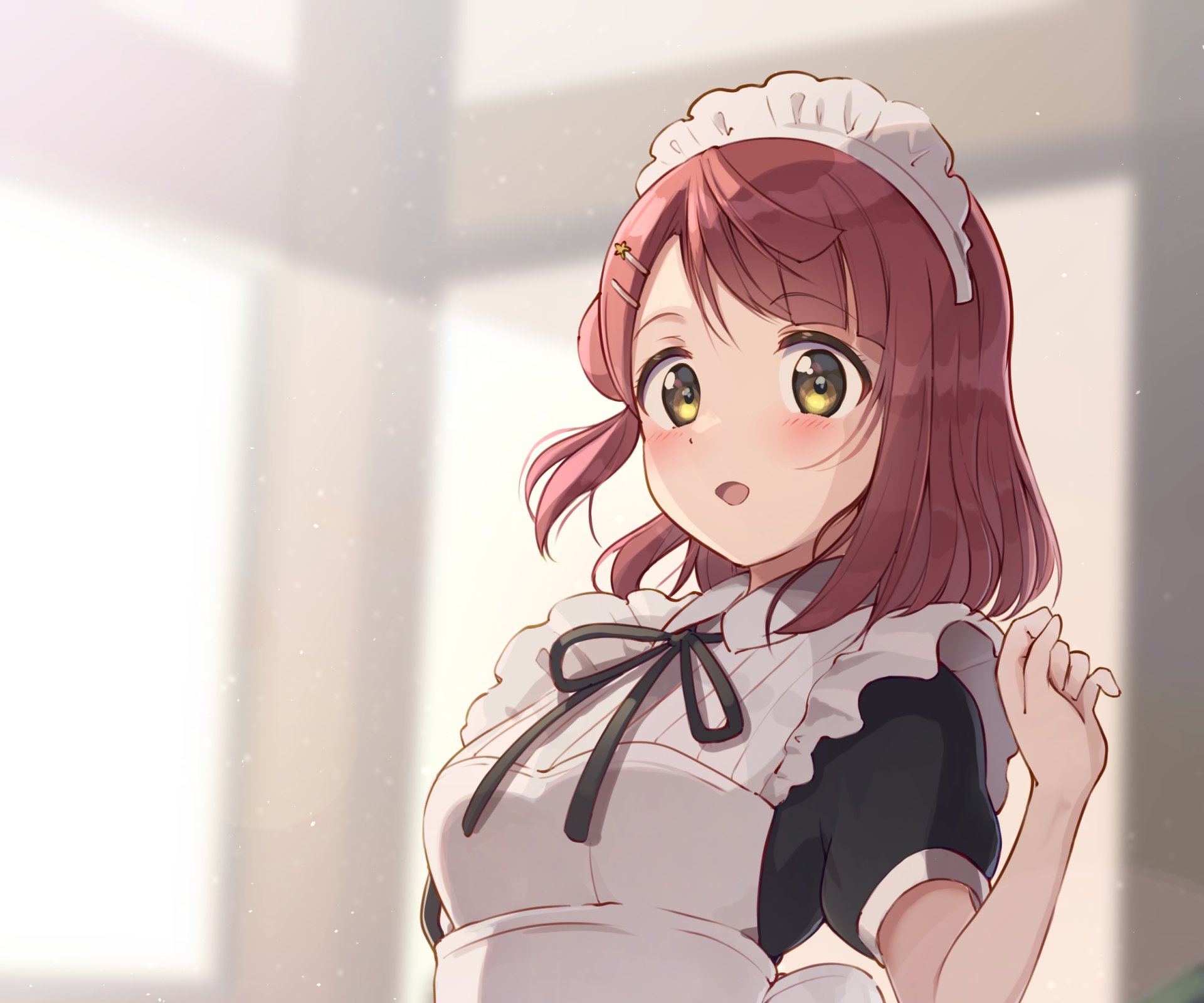 Download Maid Ayumu Uehara Anime Love Live! Nijigasaki High School Idol Club HD Wallpaper