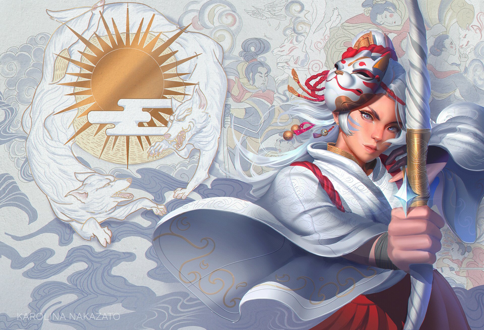 Download Fantasy Archer HD Wallpaper by Karolina Nakazato