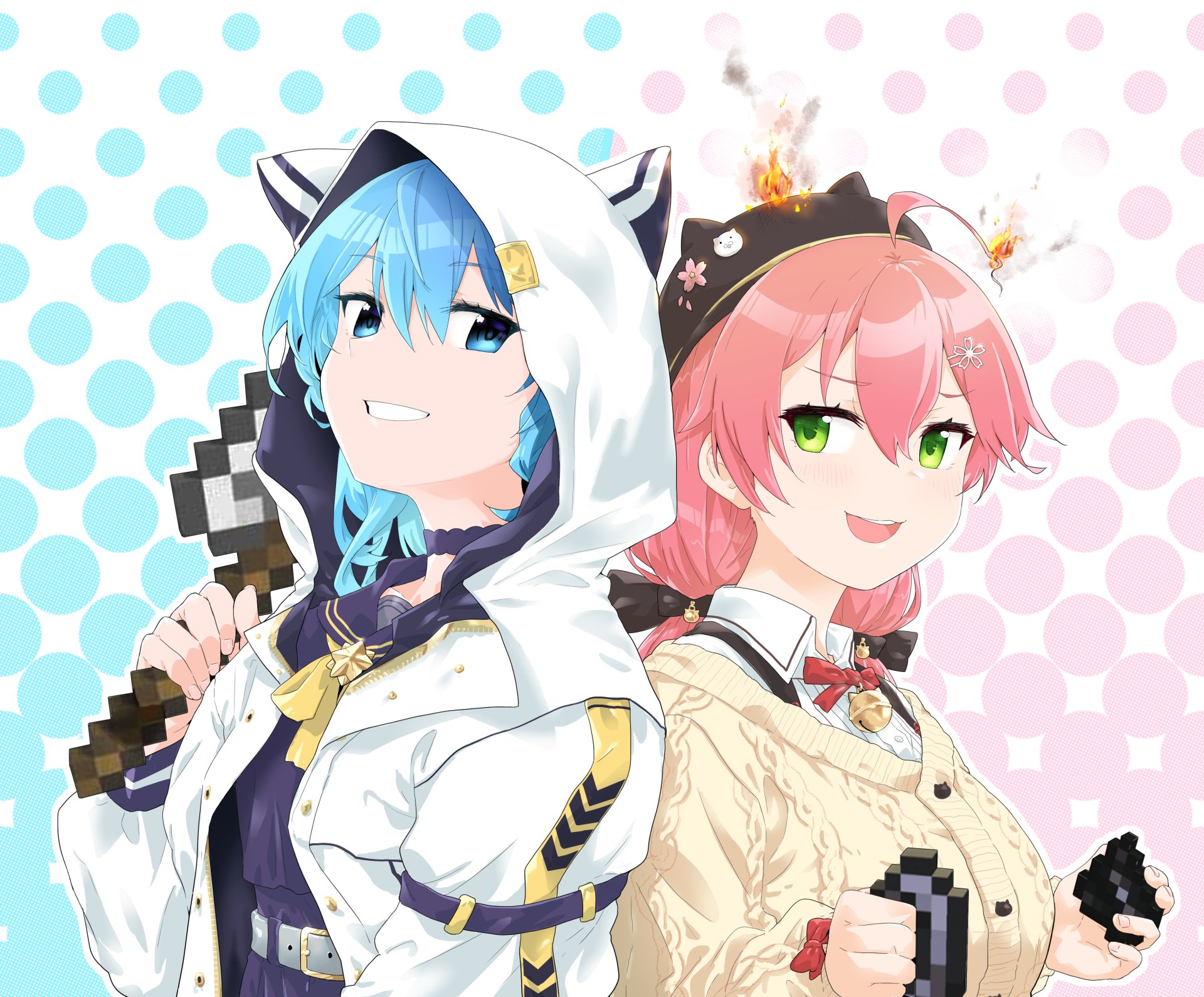 Download Hololive Sakura Miko Hoshimachi Suisei Anime Virtual Youtuber HD Wallpaper