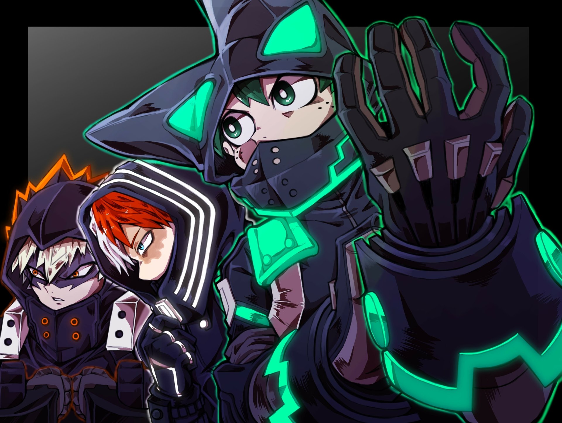 Download Izuku Midoriya Shoto Todoroki Katsuki Bakugou Anime My Hero Academia 4k Ultra HD Wallpaper by YA-DON