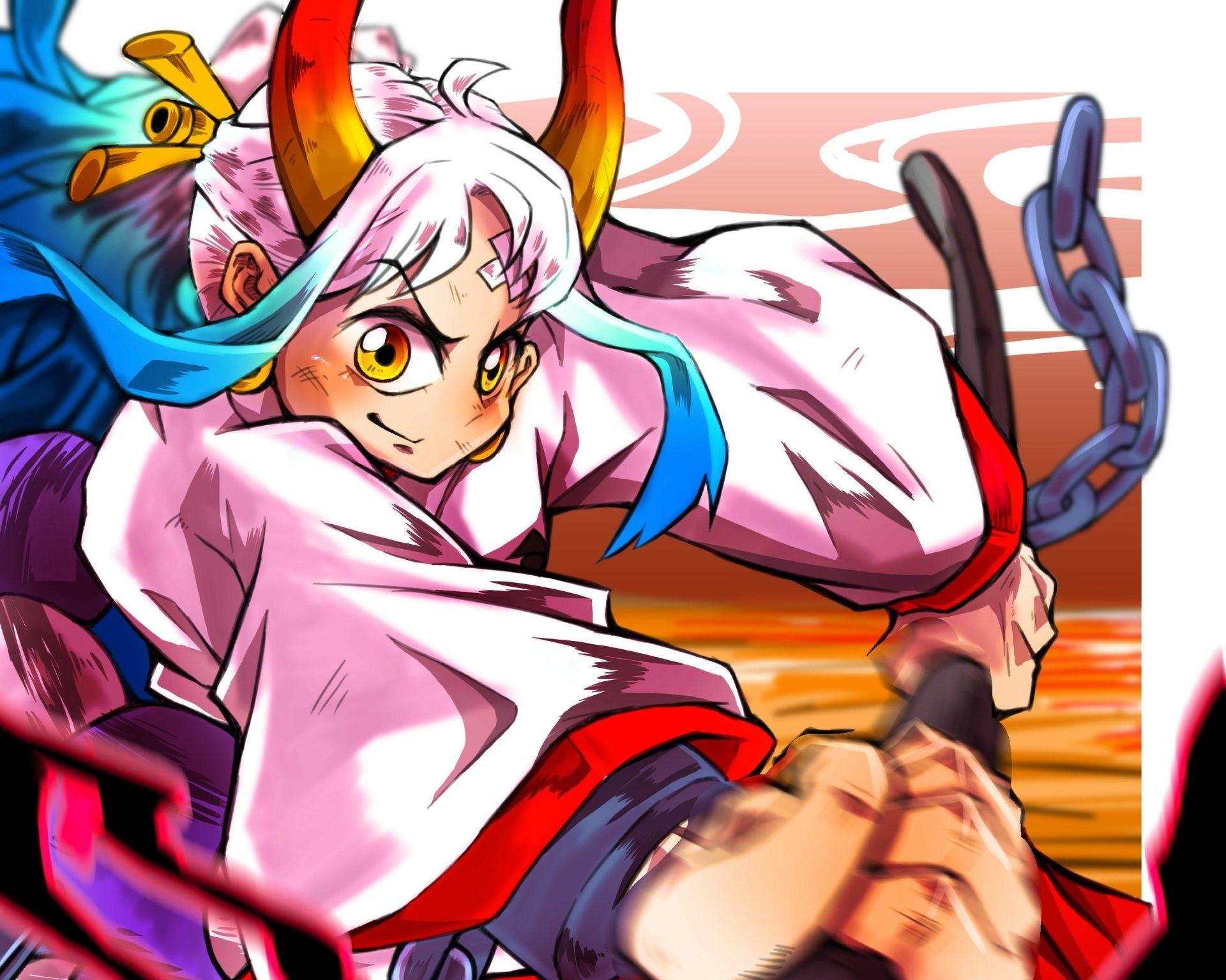 Download Yamato (One Piece) Anime One Piece HD Wallpaper by YA-DON