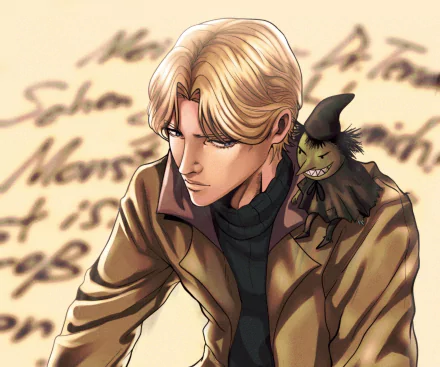 Johan Liebert Anime Monster (2004) HD Desktop Wallpaper | Background Image