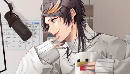 Luxiem Shu Yamino Anime Virtual Youtuber HD Desktop Wallpaper | Background Image