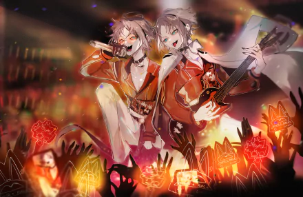 Luxiem Mysta Rias Anime Virtual Youtuber HD Desktop Wallpaper | Background Image