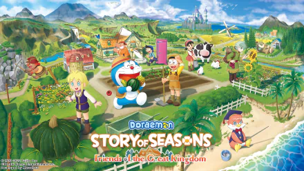video game Doraemon Story of Seasons: Friends of the Great Kingdom HD Desktop Wallpaper | Background Image