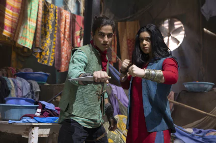 Kamala Khan Iman Vellani Red Dagger Aramis Knight TV Show Ms. Marvel HD Desktop Wallpaper | Background Image