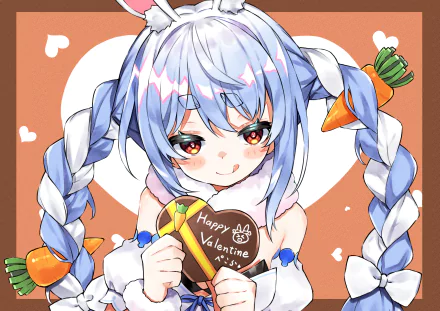 hololive Usada Pekora Anime Virtual Youtuber HD Desktop Wallpaper | Background Image