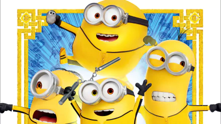 Stuart (Minions) Kevin (Minions) Bob (Minions) movie Minions: The Rise of Gru HD Desktop Wallpaper | Background Image
