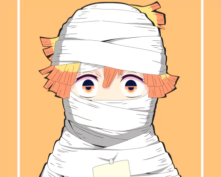 Zenitsu Agatsuma Anime Demon Slayer: Kimetsu no Yaiba HD Desktop Wallpaper | Background Image